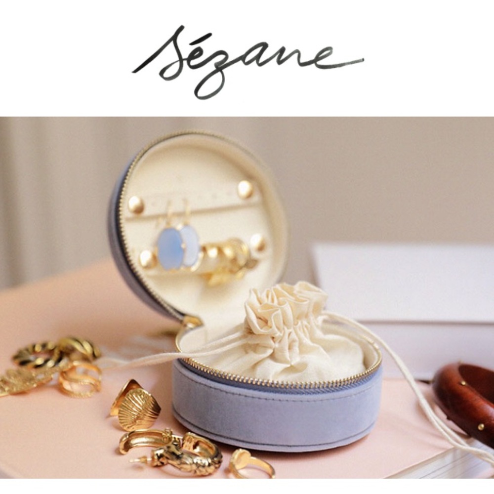 New Sezane Velvet Jewelry Box